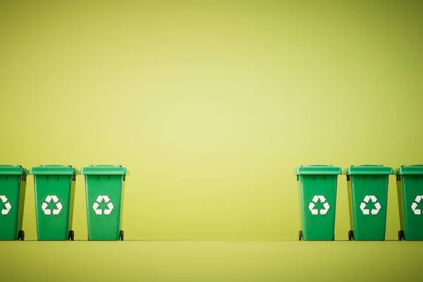 Erhaltung Der Ökologischen Situation Auf Dem Planeten Einen Mülleimer Mit — Stockfoto