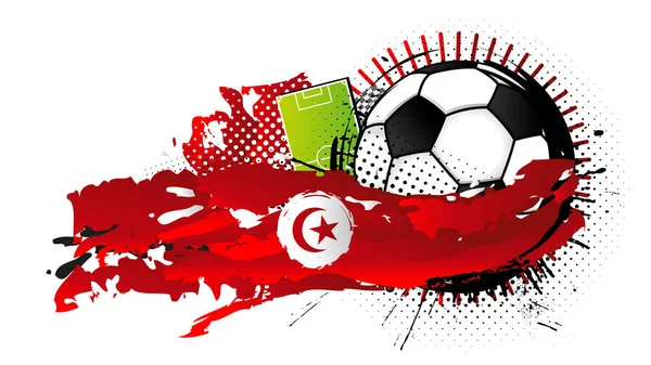 Μαύρο Και Άσπρο Μπάλα Ποδοσφαίρου Που Περιβάλλεται Από Κόκκινα Και — Διανυσματικό Αρχείο