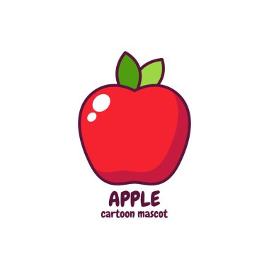 Şirin, komik elma, spor salonu seti koleksiyonu. Vektör düz çizgi çizgi film Kawaii karakter resimleme simgesi. Beyaz arka planda izole edilmiş. Apple meyve egzersizi karakter paketi konsepti