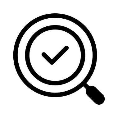 Simge vektörünü ara. Bir konsept buldum. Büyüteç beyaz arka planda izole edilmiş. Web, web sitesi, mobil uygulama için düz tasarım biçimi