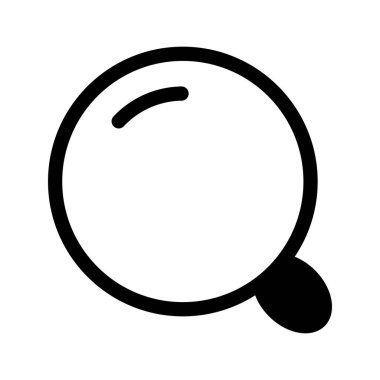 Simge vektörünü ara. Bir konsept buldum. Büyüteç beyaz arka planda izole edilmiş. Web, web sitesi, mobil uygulama için düz tasarım biçimi