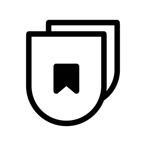 Ikona Nebo Logo Záložky Premium Stylu Řádku Značka Symbol Vysoké — Stockový vektor