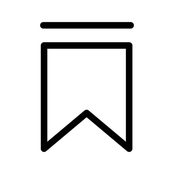 Satır Biçiminde Birinci Sınıf Yer Imi Simgesi Veya Logosu Beyaz — Stok Vektör
