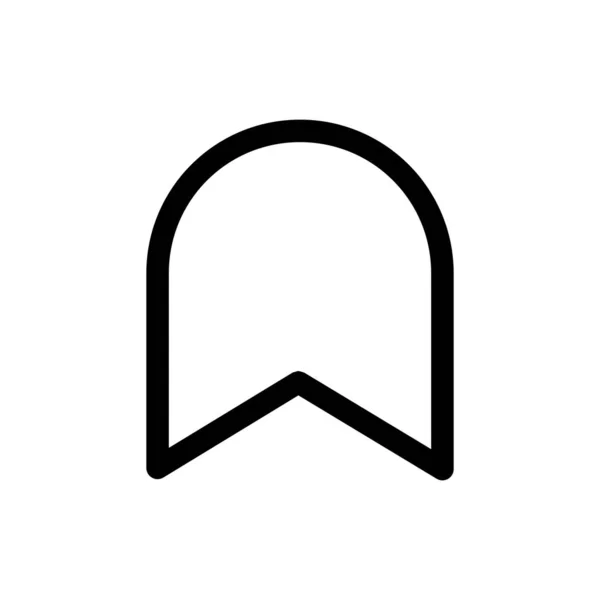 Ícone Marcador Premium Logotipo Estilo Linha Sinal Alta Qualidade Símbolo — Vetor de Stock