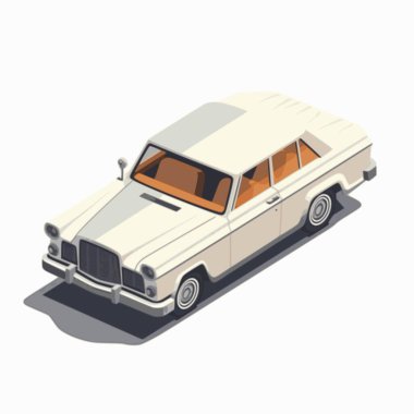 Araba simgeleri. Düz 3D izometrik yüksek kaliteli şehir ulaşımı. Sedan, minibüs, kargo kamyonu, off-road, otobüs, scooter, motosiklet, biniciler. Kentsel halk ve nakliye seti