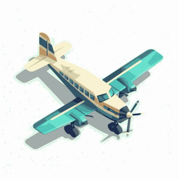 Самолет Изометрической Иллюстрации Плоский Изометрический Высококачественный Транспорт — стоковый вектор