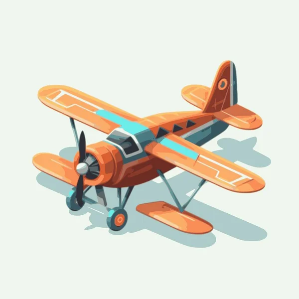 Airplane Isometric Illustration Flat Isometric High Quality Transport — Stock Vector