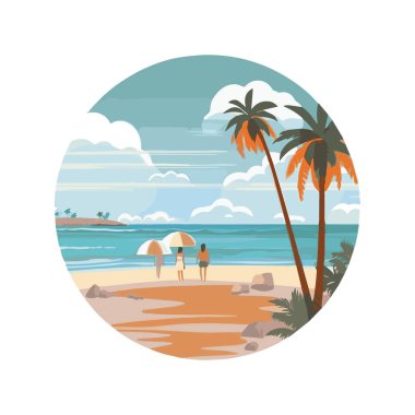 Yaz dönemi geçmişi. Mavi deniz ve plajda yaz için eşyalar