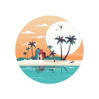 Yaz dönemi geçmişi. Mavi deniz ve plajda yaz için eşyalar