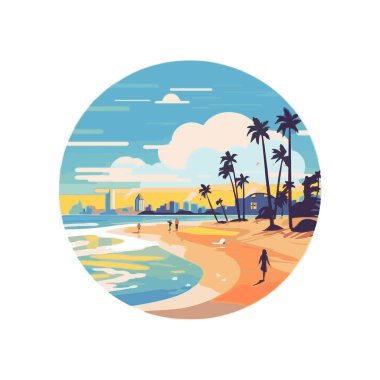 Yaz dönemi geçmişi. Mavi deniz ve plajda yaz için eşyalar