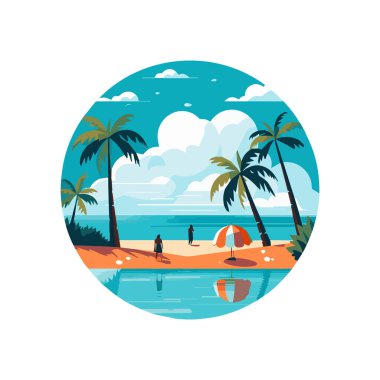 Yaz dönemi geçmişi. Mavi deniz ve plajda yaz için eşyalar