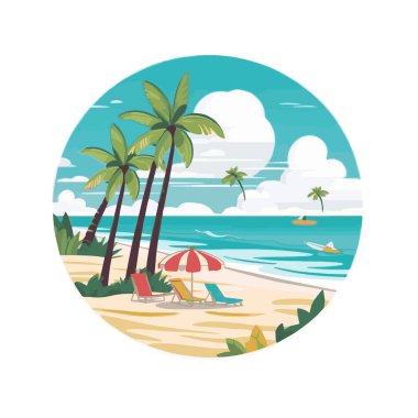 Yaz dönemi geçmişi. Mavi deniz ve plajda yaz için eşyalar