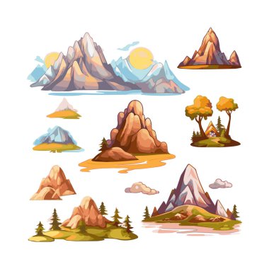 İzole edilmiş beyaz arkaplanın basit bir çizimi