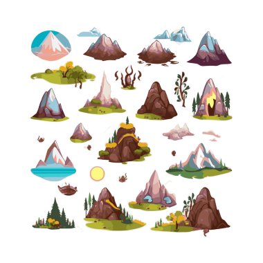 İzole edilmiş beyaz arkaplanın basit bir çizimi