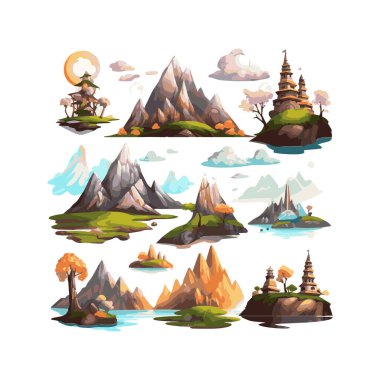 İzole edilmiş beyaz arkaplanın basit bir çizimi