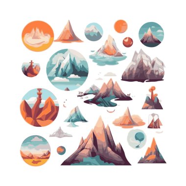 İzole edilmiş beyaz arkaplanın basit bir çizimi