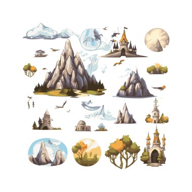 İzole edilmiş beyaz arkaplanın basit bir çizimi