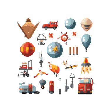 Basit düz tasarım bomba şirin illüstrasyon karikatür ögesi arkaplan, şablon, web için beyaz arkaplan izole