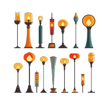 Lamba sevimli tasarım basit illüstrasyon, arkaplan ögesi