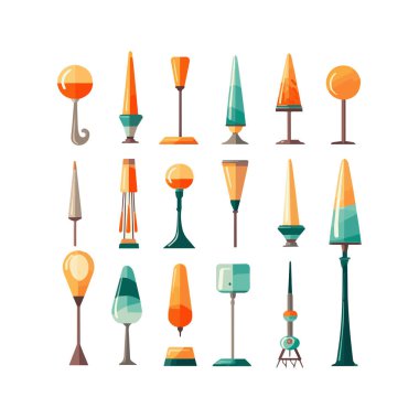 Lamba sevimli tasarım basit illüstrasyon, arkaplan ögesi