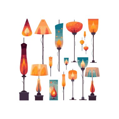 Lamba sevimli tasarım basit illüstrasyon, arkaplan ögesi