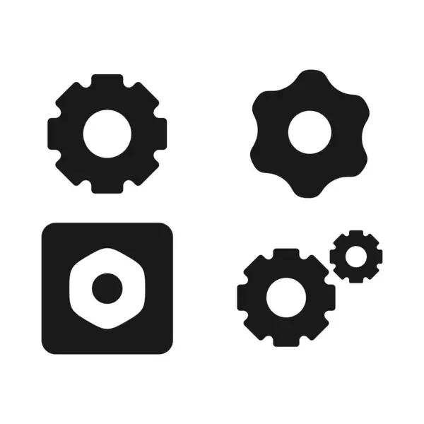 Simge vektör, araçlar, dişli, dişli izole işareti beyaz arka plan üzerinde ayarlama. Seçenekleri hesap kavramı yardım. Grafik tasarım, logo, Web sitesi, sosyal medya, kullanıcı arabirimi, trendy düz stil mobil uygulaması, Eps10