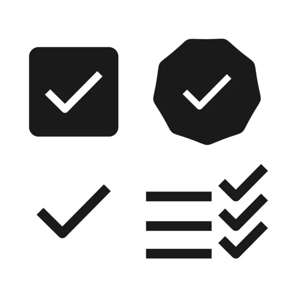 Onay işareti, onay simge vektör, beyaz arka plan üzerinde izole trendy düz stil. Simge görüntüsünü kontrol, simge tasarlamak kontrol