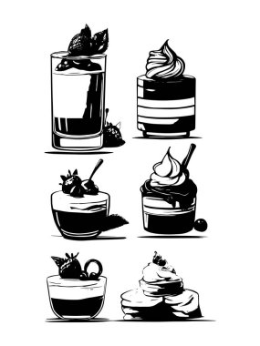 Dondurma simgesi çizimi izole edilmiş beyaz arkaplan