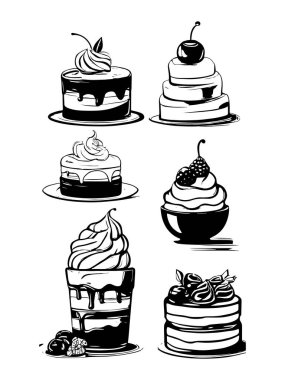 Dondurma simgesi çizimi izole edilmiş beyaz arkaplan