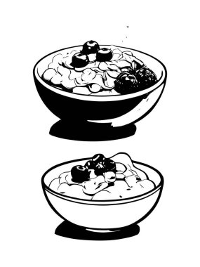 vektör kahvaltısı ve sabah simgesi