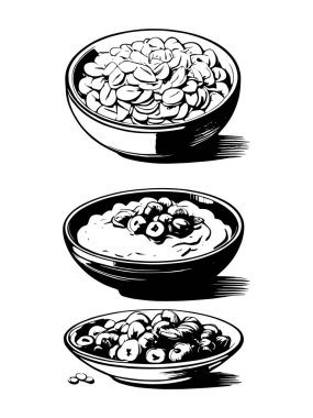 vektör kahvaltısı ve sabah simgesi