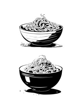 şehriye eli çizilmiş karalama çizim vektör kümesi