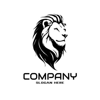 Aslan logosu, zarif aslan vektör logosu tasarımı