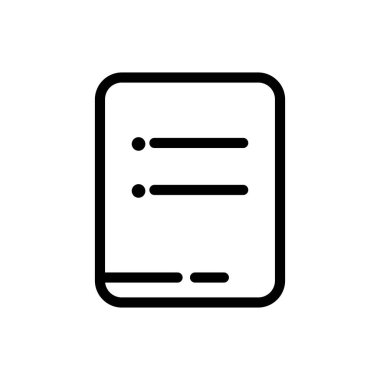 Pano, kontrol listesi, rapor, anket veya anlaşma düzenlenebilir çizgi simgeleri beyaz arkaplan düz vektör ilülasyonunda izole edildi. Piksel mükemmel. 64 x 64.