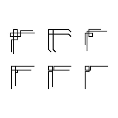 Çift vuruşlu basit çizgi çerçeveleri. Düzenlenebilir çizgi kalınlığıyla kolayca düzenlenebilir vektör kenarları. Metni süslemek için dikey boş şablon koleksiyonu. Selamlama ya da düğün çerçevesi.