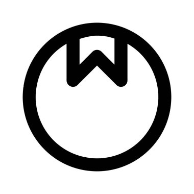 Arka planda sosyal medya simgesi izole edildi. Web sitesi tasarımı için modern kayıt yer imi sembolü, basit, vektör, simge, mobil uygulama, ui. Vektör İllüstrasyonu