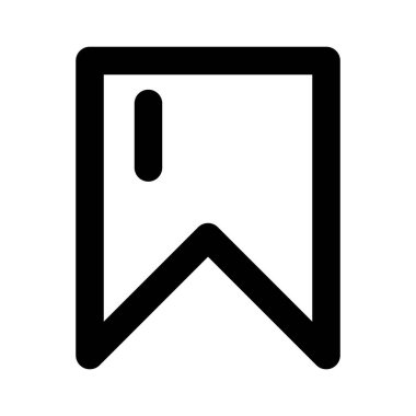 Arka planda sosyal medya simgesi izole edildi. Web sitesi tasarımı için modern kayıt yer imi sembolü, basit, vektör, simge, mobil uygulama, ui. Vektör İllüstrasyonu