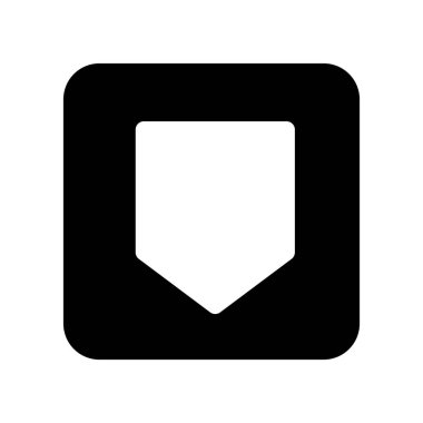 Arka planda sosyal medya simgesi izole edildi. Web sitesi tasarımı için modern kayıt yer imi sembolü, basit, vektör, simge, mobil uygulama, ui. Vektör İllüstrasyonu