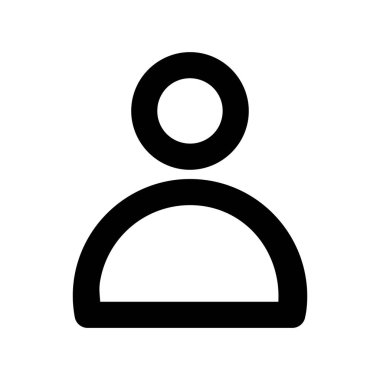 İnsan ve insan ikonu. Modern düz dizaynlı insanlar ikonu. Beyaz arkaplanda izole edilmiş insan vektörü simgesi