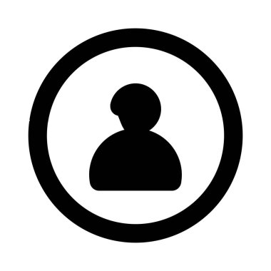 İnsan ve insan ikonu. Modern düz dizaynlı insanlar ikonu. Beyaz arkaplanda izole edilmiş insan vektörü simgesi