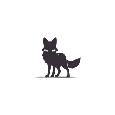 A Fox Silhouette Vector Illustration clipart