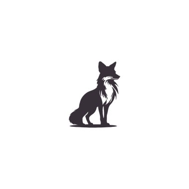 A Fox Silhouette Vector Illustration clipart