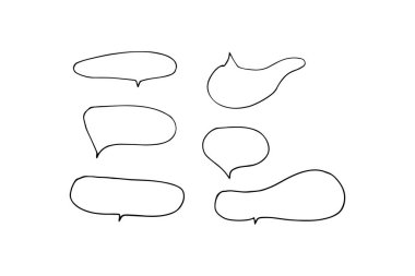 El çizimi işaret basit elementler ayarlandı. Grunge karalama çizgileri, ikonlar, vurgu, konuşma baloncukları, oklar ve şekiller. Vektör illüstrasyonu beyaz arkaplanda izole edildi.