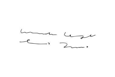 Elle çizilmiş sevimli çizgi film ifadesinin vektör kümesi karalama çizgisi vuruşu. hareket çizimi, eğri yön okları, emoticon efektleri tasarım elemanları, çizgi film karakteri duygu sembolleri,