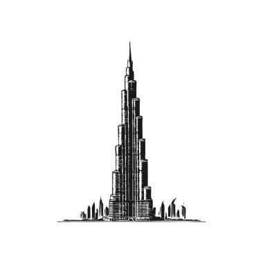 Siluet Dünyası harikaları görüş sembolleri ile ayarlandı düz izole vektör illüstrasyonu