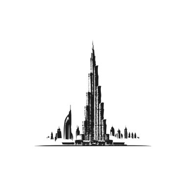 Siluet Dünyası harikaları görüş sembolleri ile ayarlandı düz izole vektör illüstrasyonu