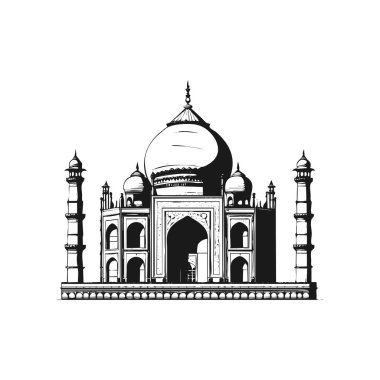 Siluet Dünyası harikaları görüş sembolleri ile ayarlandı düz izole vektör illüstrasyonu