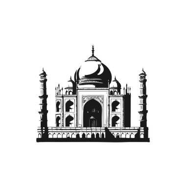 Siluet Dünyası harikaları görüş sembolleri ile ayarlandı düz izole vektör illüstrasyonu