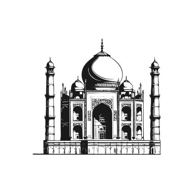 Siluet Dünyası harikaları görüş sembolleri ile ayarlandı düz izole vektör illüstrasyonu