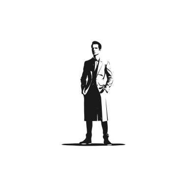 Silüet tasarım elementleri beyaz arkaplanda izole, evrensel için basit tasarım.